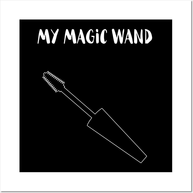 My Magic Wand - Makeup Artist Wall Art by fromherotozero